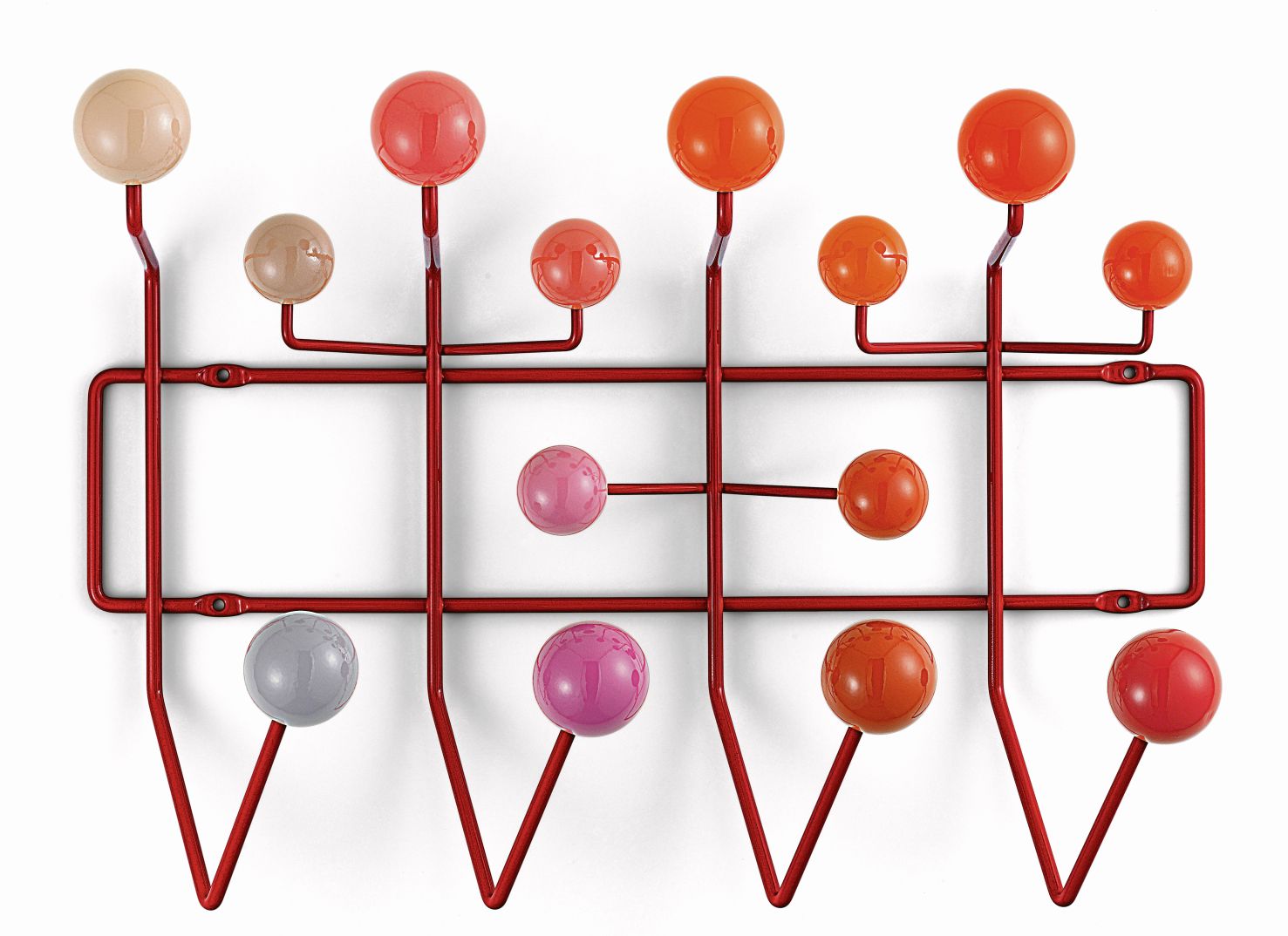 Eames Hang it all wardrobe red Vitra