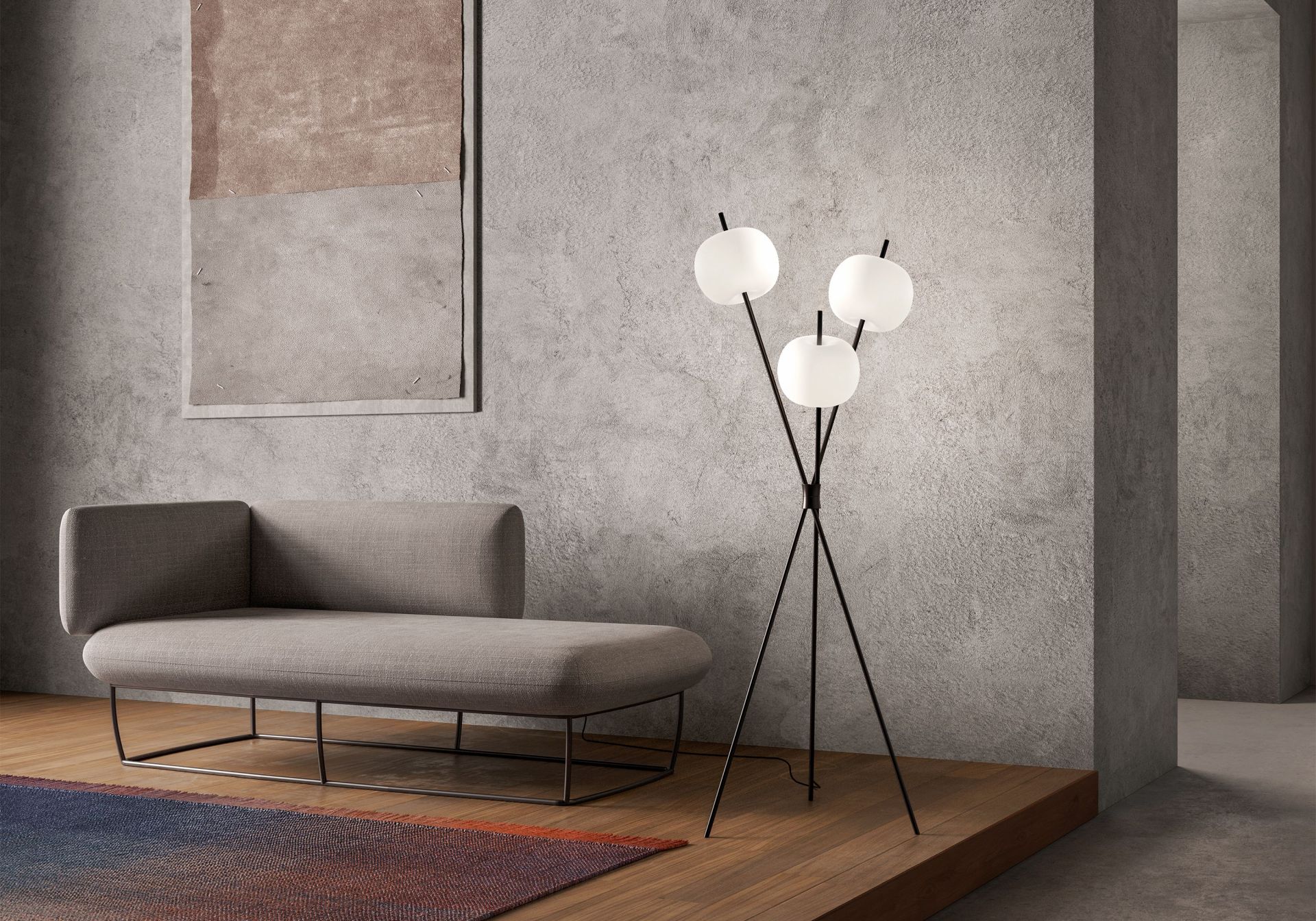 Kushi Floor Lamp Copper Kdln