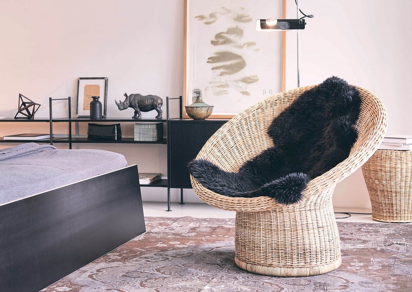 E 10 / E10 Rattan armchair Richard Lampert