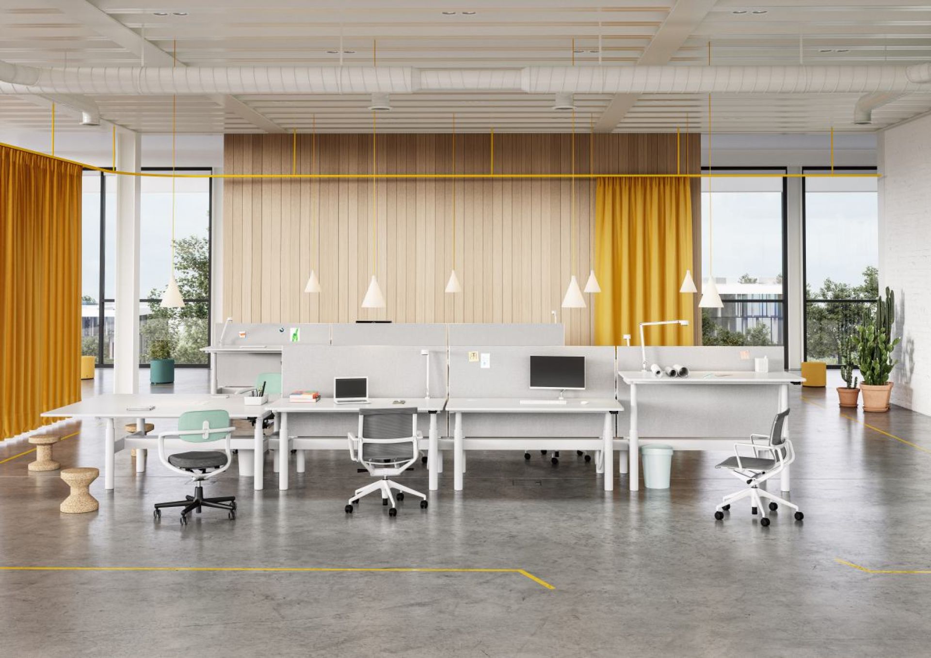 Tyde 2 Sitting and Standing table 160 cm Vitra