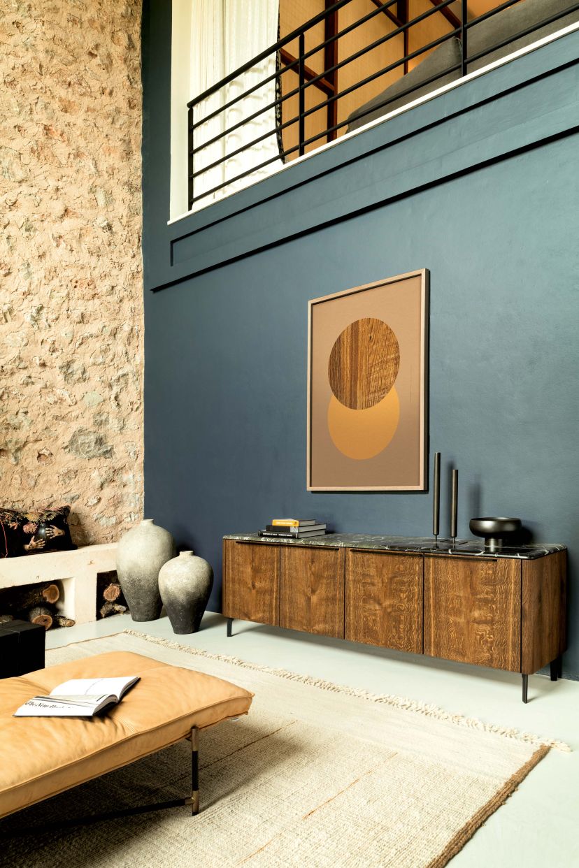 BC 11 Basket Sideboard 4 doors smoked Oak - Verde Lepanto Janua