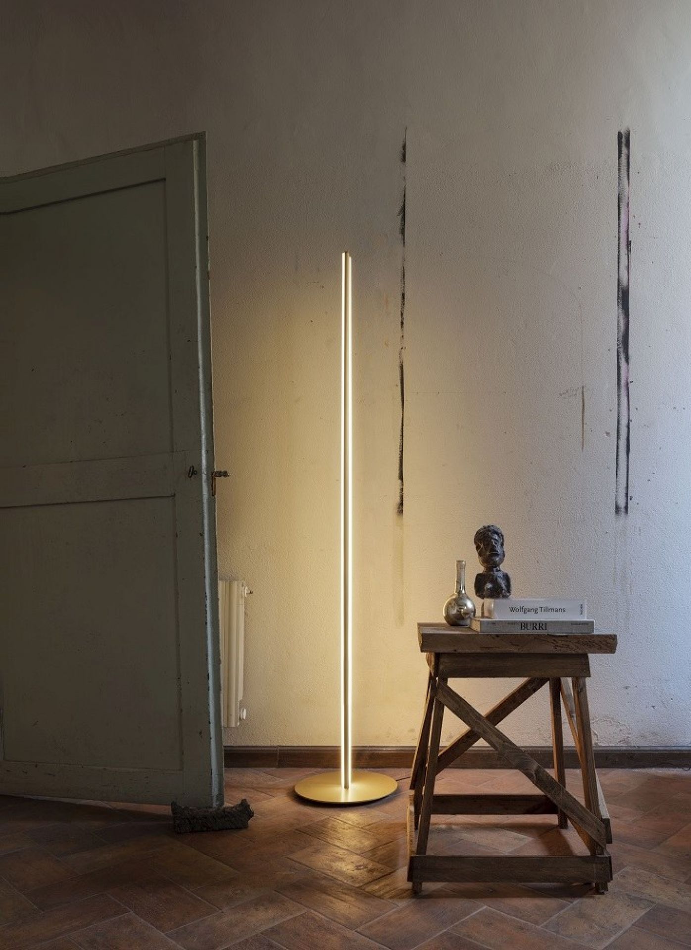 Coordinates F Floor lamp LED Champagne Flos SINGLE PIECES