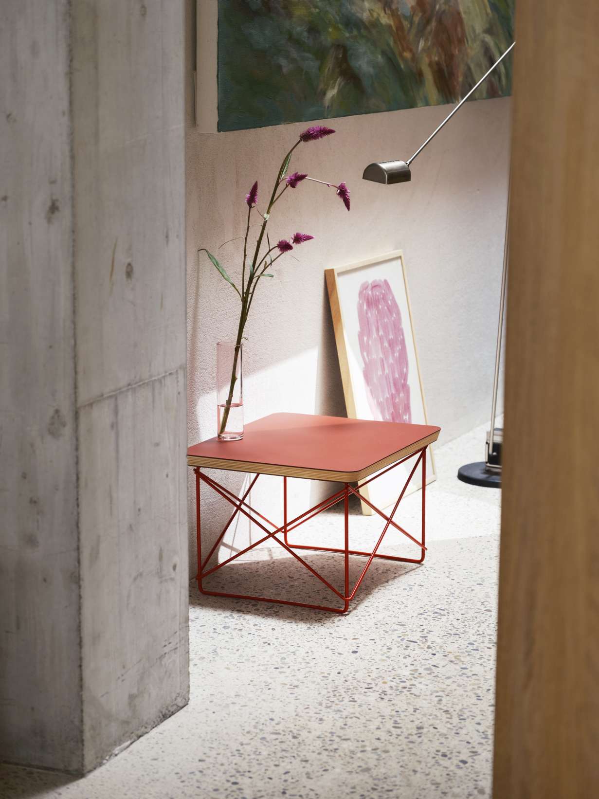 Occasional Table LTR Side Table Linoleum Dark brick Vitra 