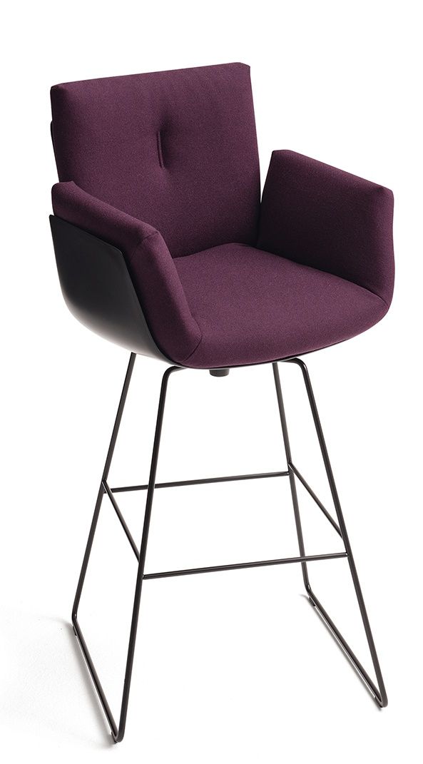 Alvo Bar Chair Swivel with Wire Frame H 122 cm Cor  