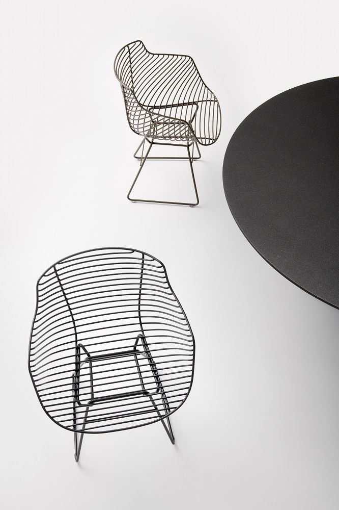 Flow Filo SLIM Indoor/Outdoor Chair Skid Frame MDF Italia 