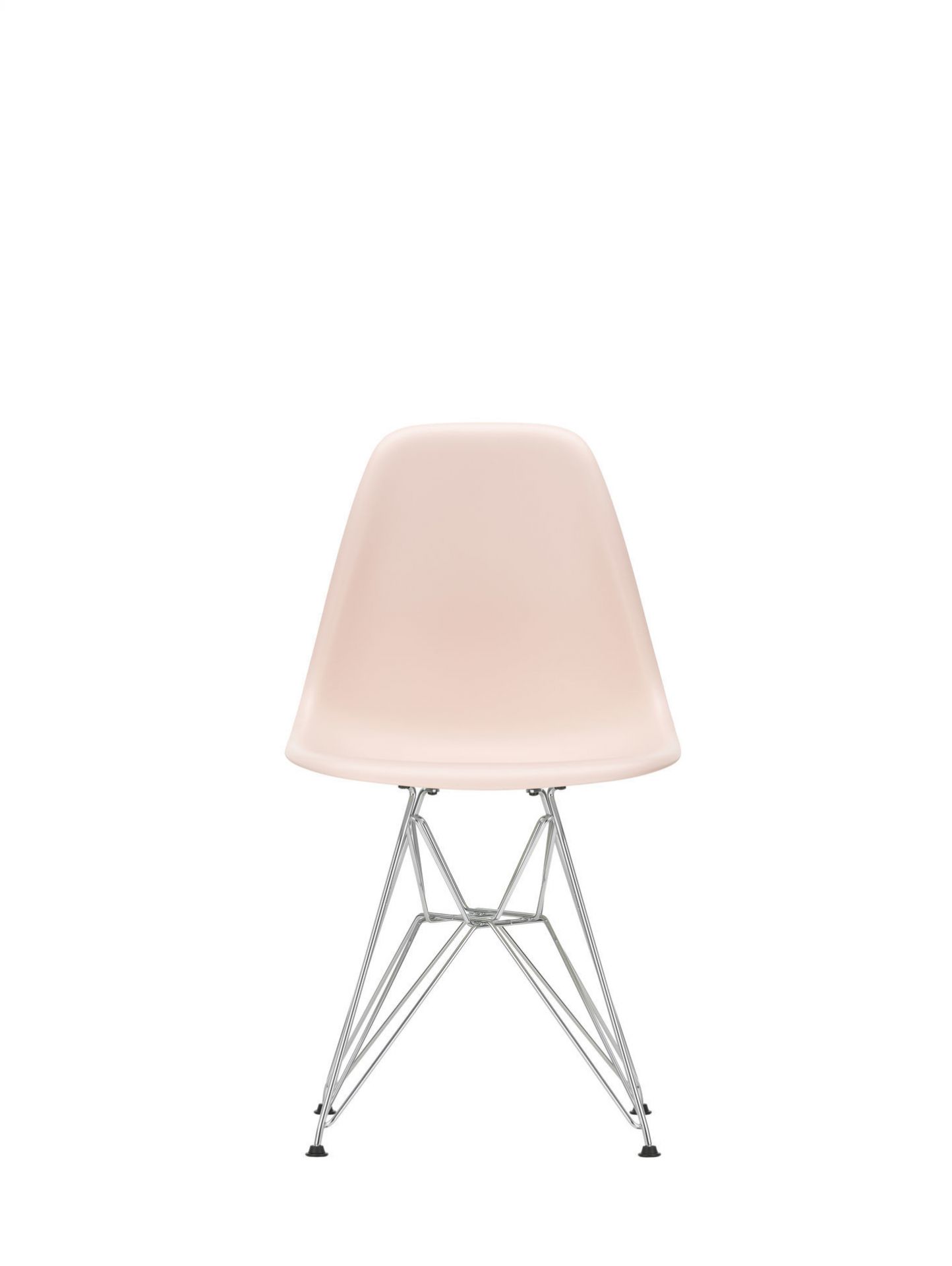 Eames Plastic Side Chair DSR Chair Vitra Chrome Rust Orange