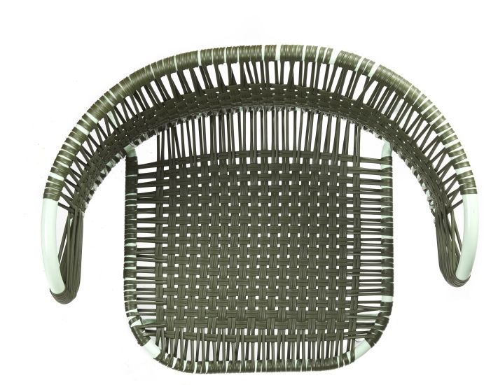 Cielo Stacking Armchair Stackable Armchair Outdoor ames Olive green - Pastel green