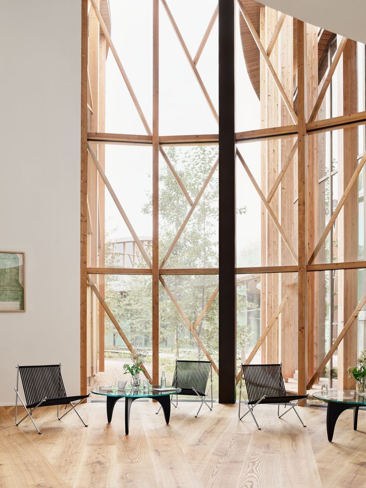 PK4 Lounge Chair Steel - Nature Fritz Hansen