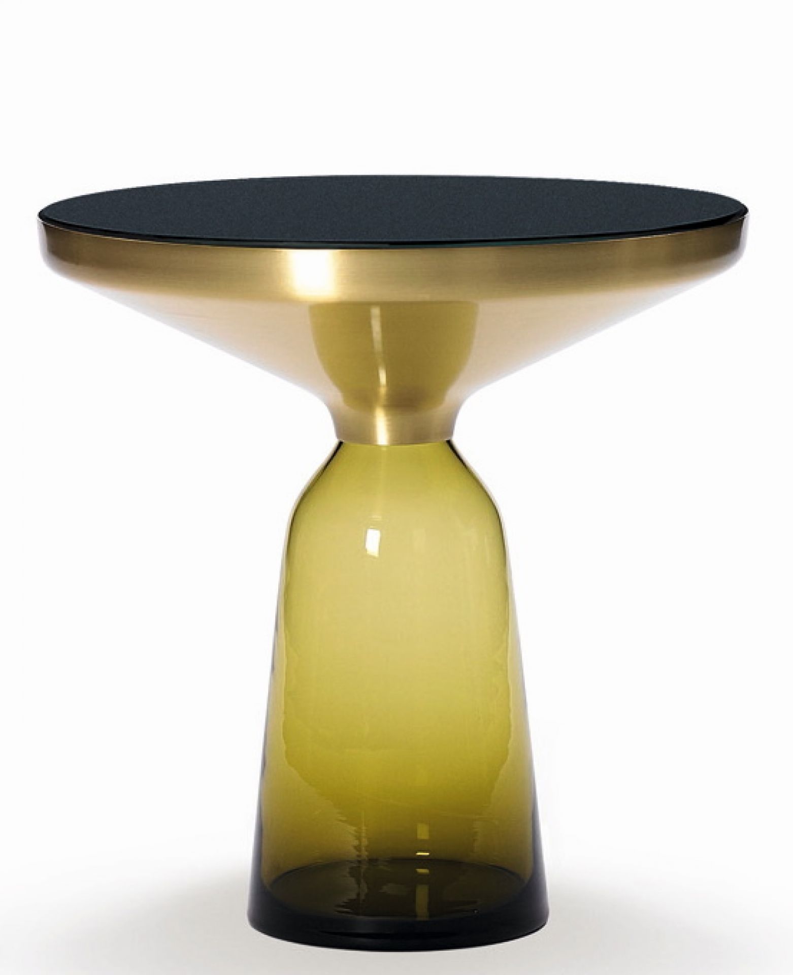 Bell Side Table ClassiCon Brass Citrine Yellow