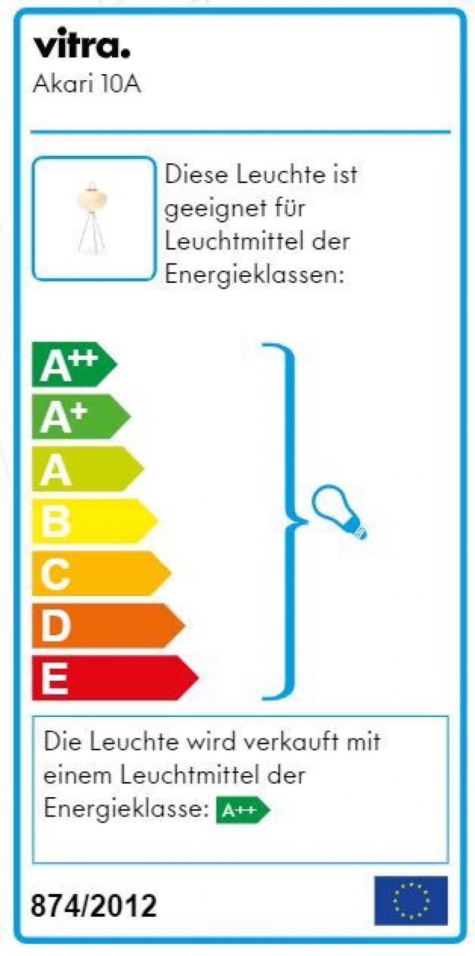 Akari table lamp 3A Vitra