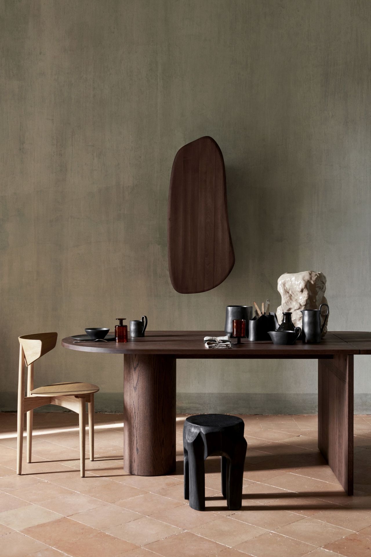Pylo Dining Table Dark Stained Oak Ferm Living