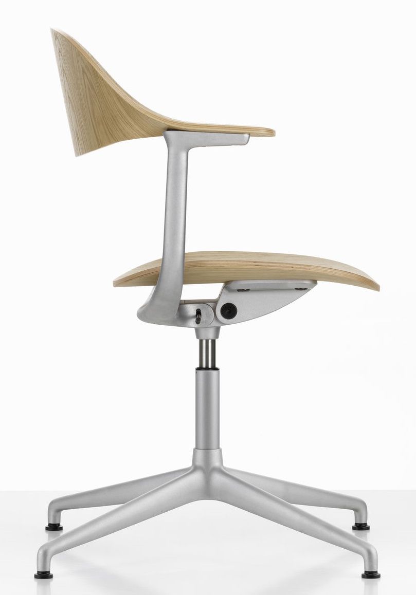 Mynt back and seat Plywood office swivel chair Vitra