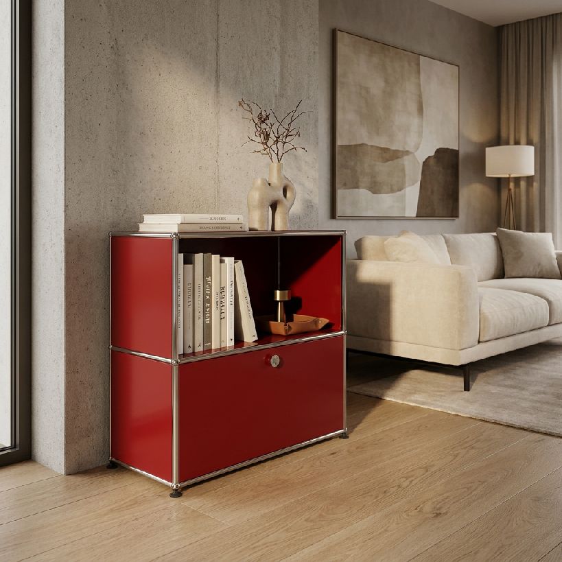 USM Haller Sideboard M62 1 Flap / 1 Open Pure White