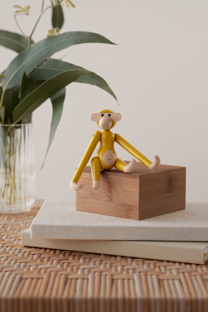 Monkey Mini coloured Kay Bojesen Vintage Yellow