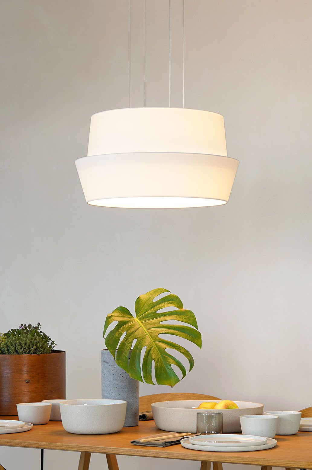 Fly pendant lamp O white Maigrau