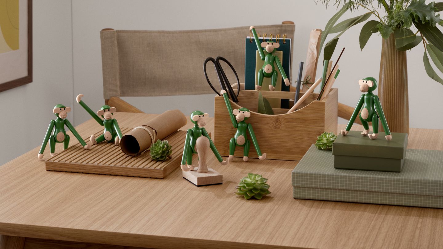Monkey Mini coloured Kay Bojesen Vintage Green