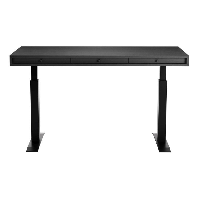 JFK Office Desk with Hydraulic Legs Black Norr11