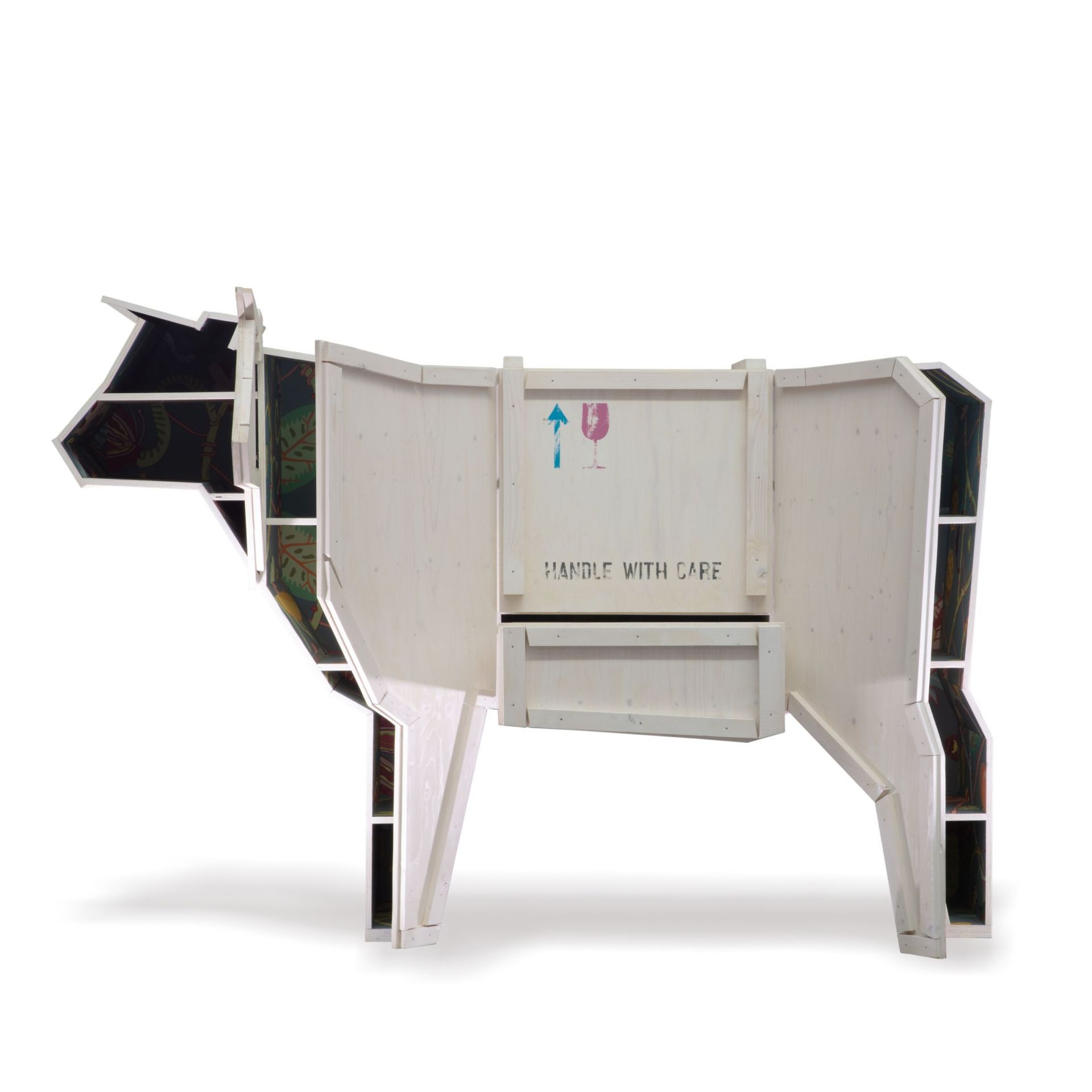 Sending Animals 2.0 Cow cupboard white Seletti
