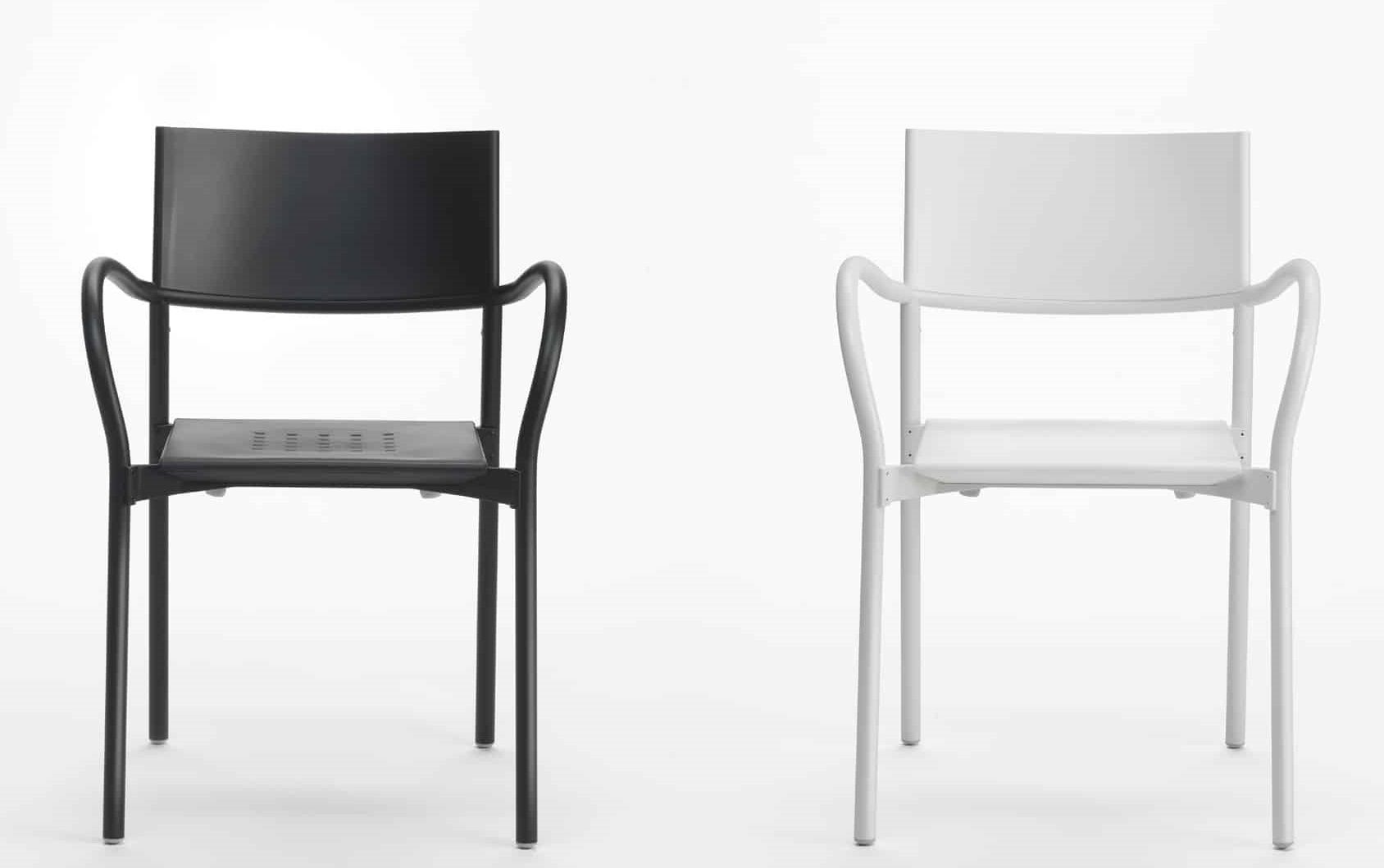 Breeze Stuhl Segis Black Aluminium matt