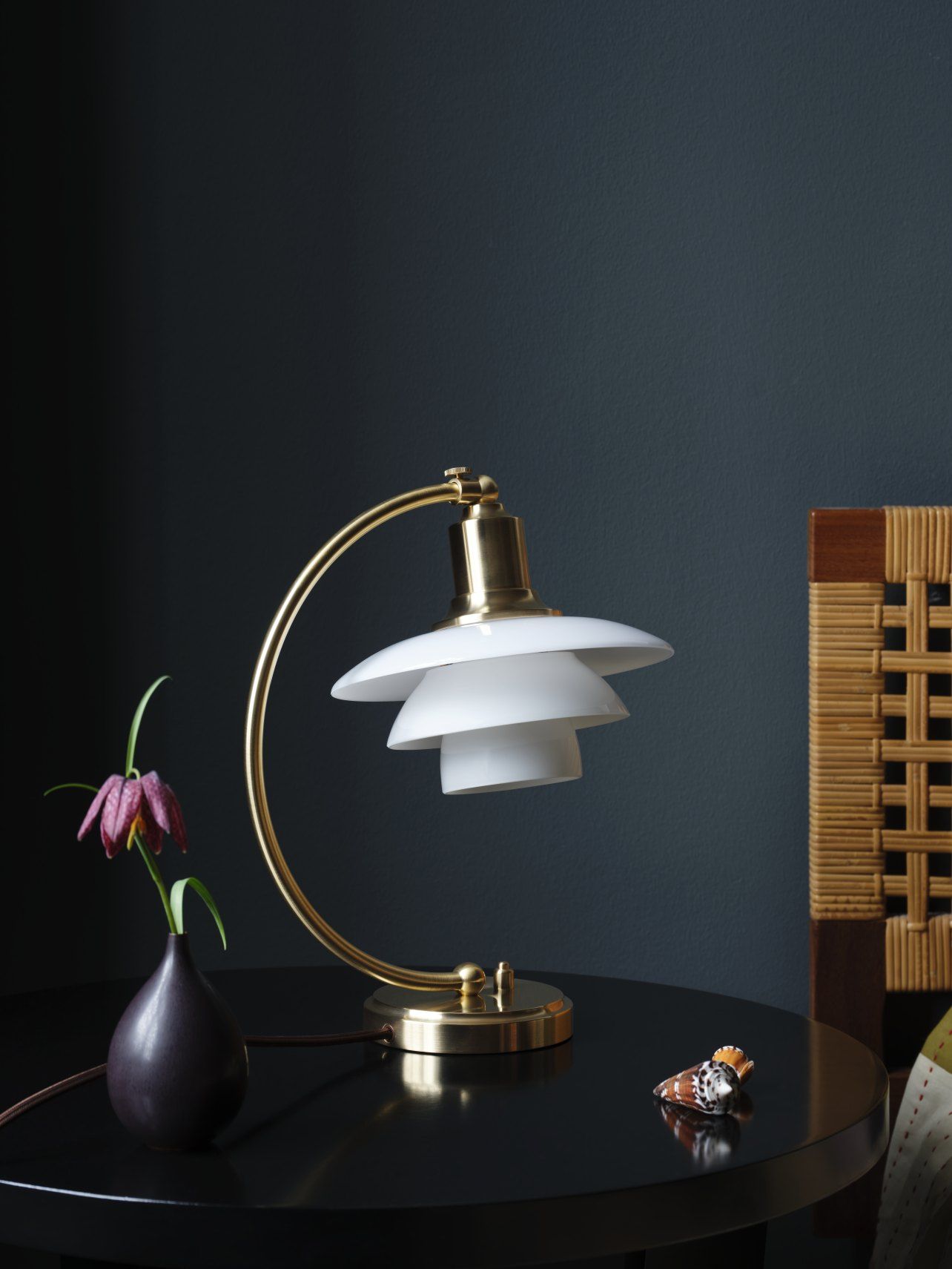 PH 2/2 Luna Table Lamp Brass / Opal Glass Louis Poulsen LIMITED EDITION