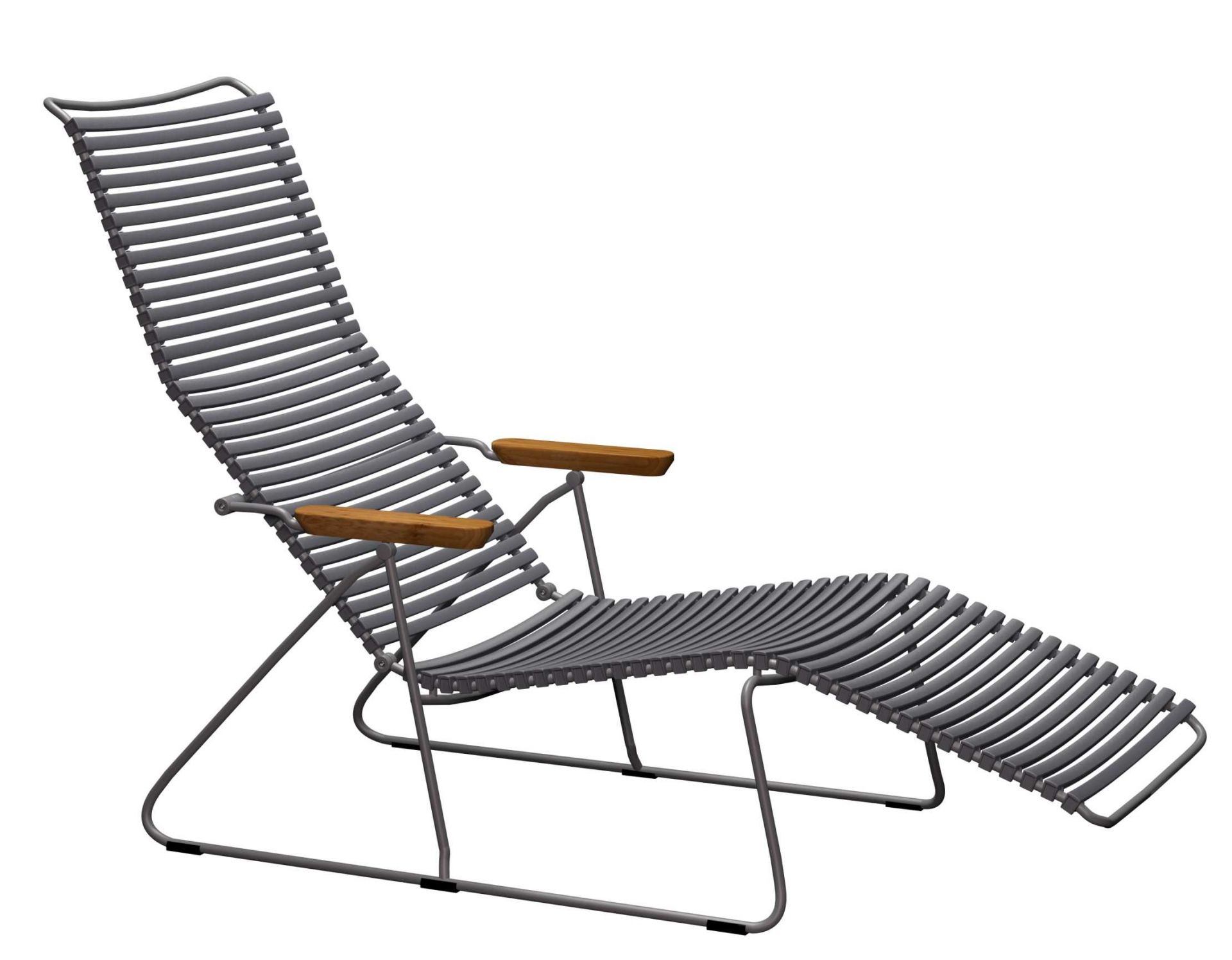Click Sunlounger Outdoor Houe Dark grey