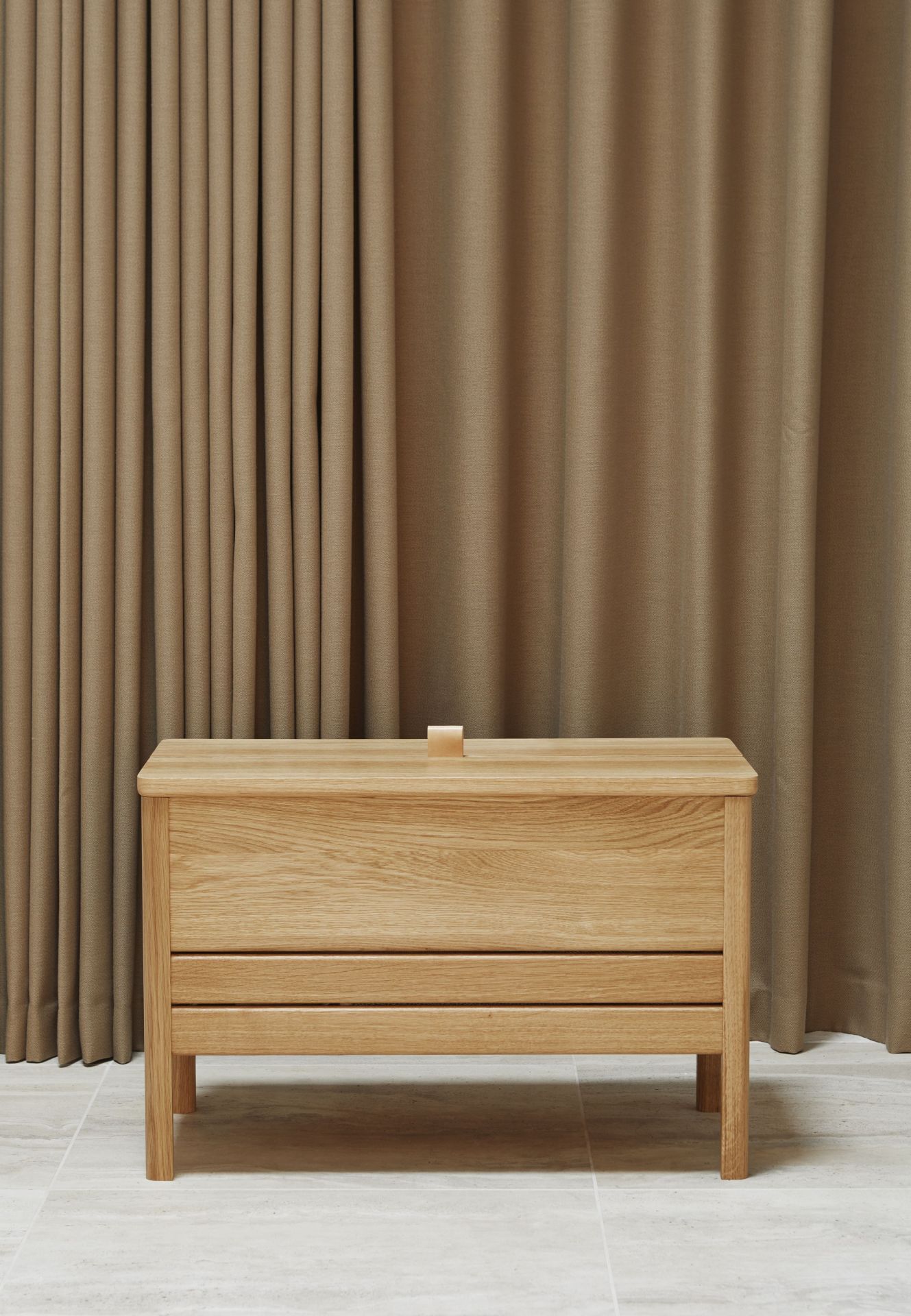 A Line Chest Bench 68 Oak white oiled Form & Refine