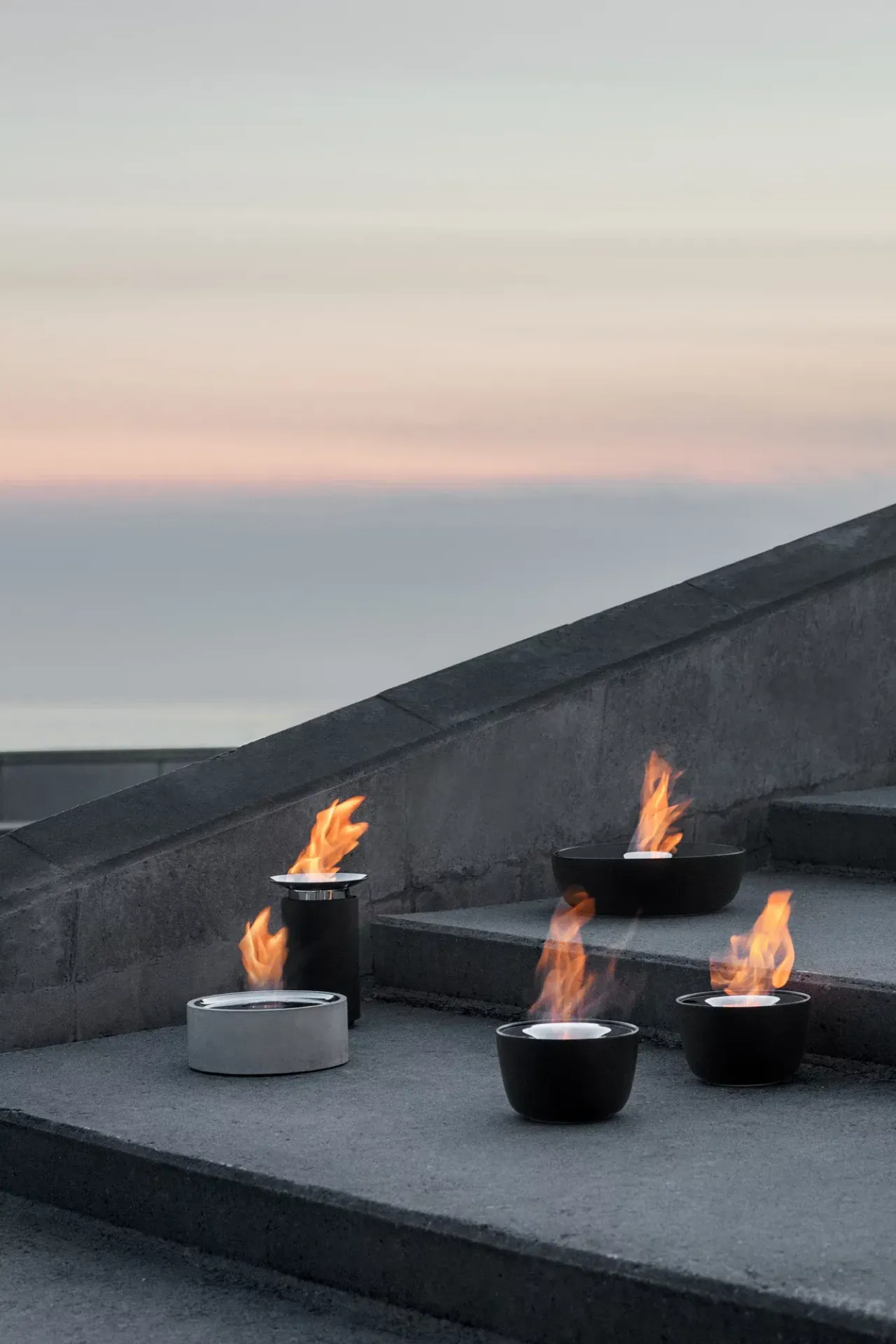 Fuoco Gel Fireplace Stainless Steel Blomus SINGLE PIECES