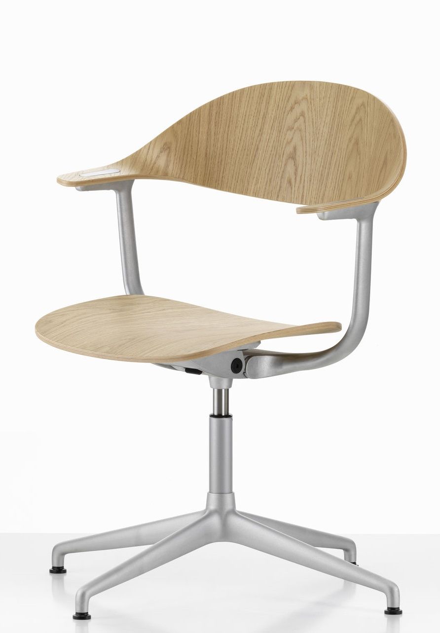 Mynt back and seat Plywood office swivel chair Vitra