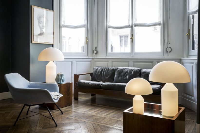 Atollo Table Lamp Murano Glass Oluce