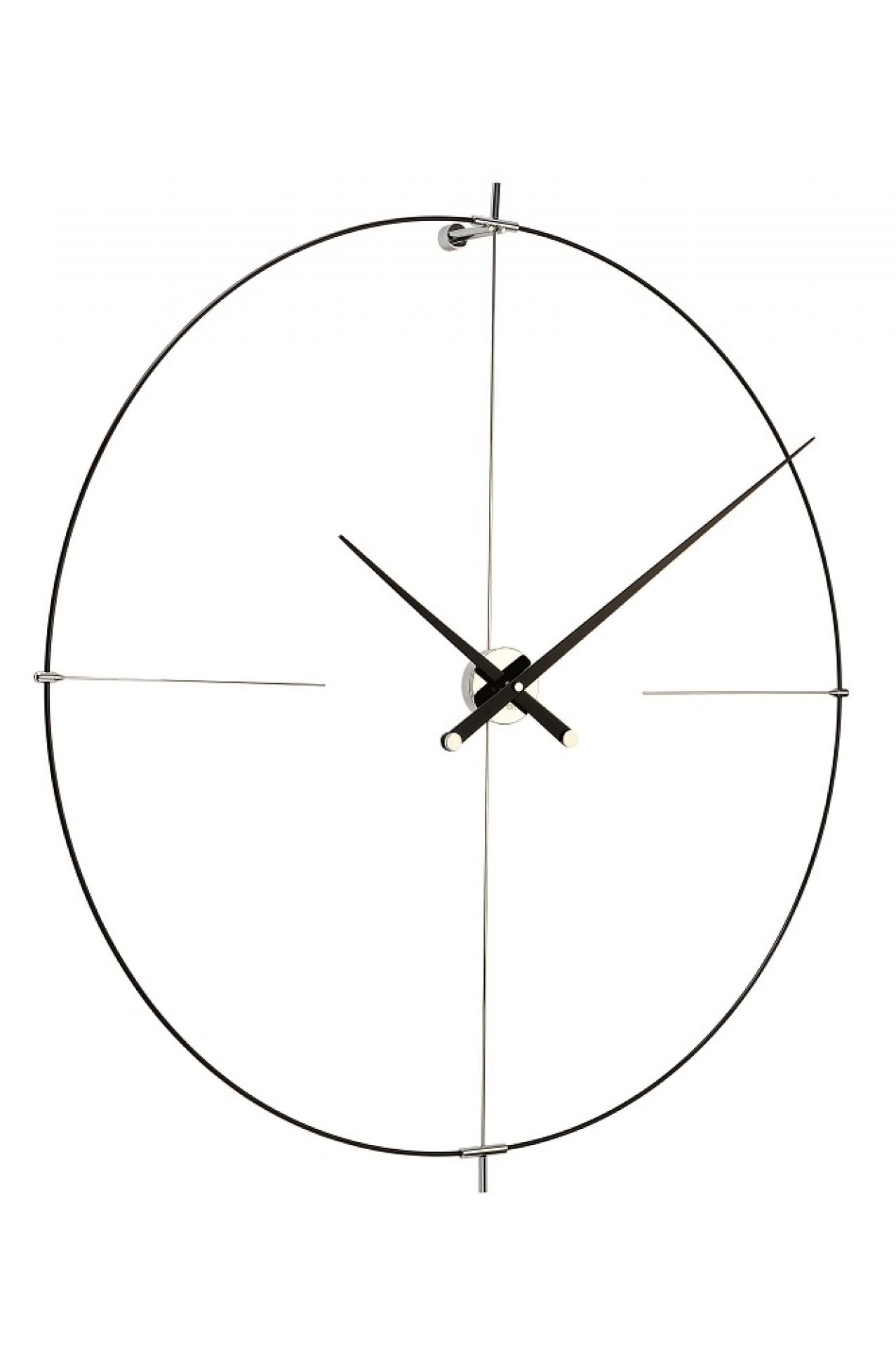 Bilbao N/ L Wall Clock nomon Black-Black