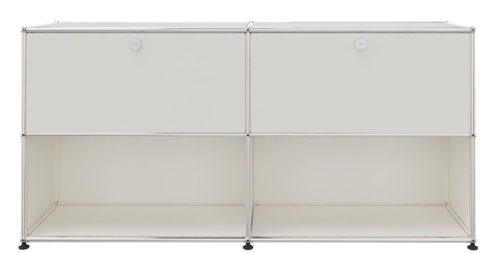 USM Haller Sideboard 2 Drawers and 2 Open Pure white - FAST DELIVERY