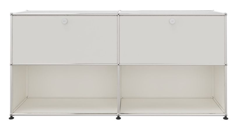 USM Haller Sideboard 2 Drawers and 2 Open Pure white - FAST DELIVERY
