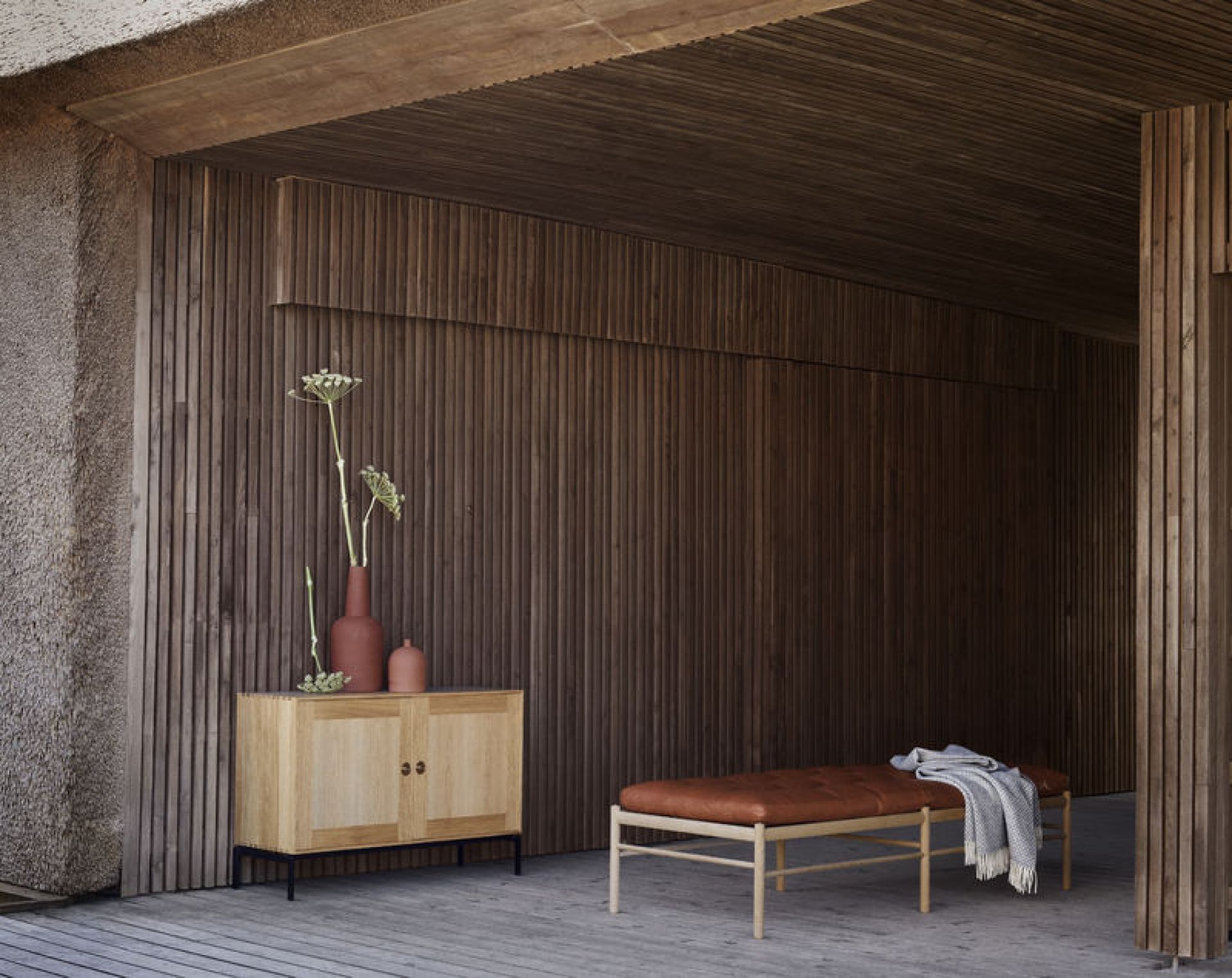 FK63 Bookshelf System Horizontal Depth 36 cm with Doors Carl Hansen & Søn