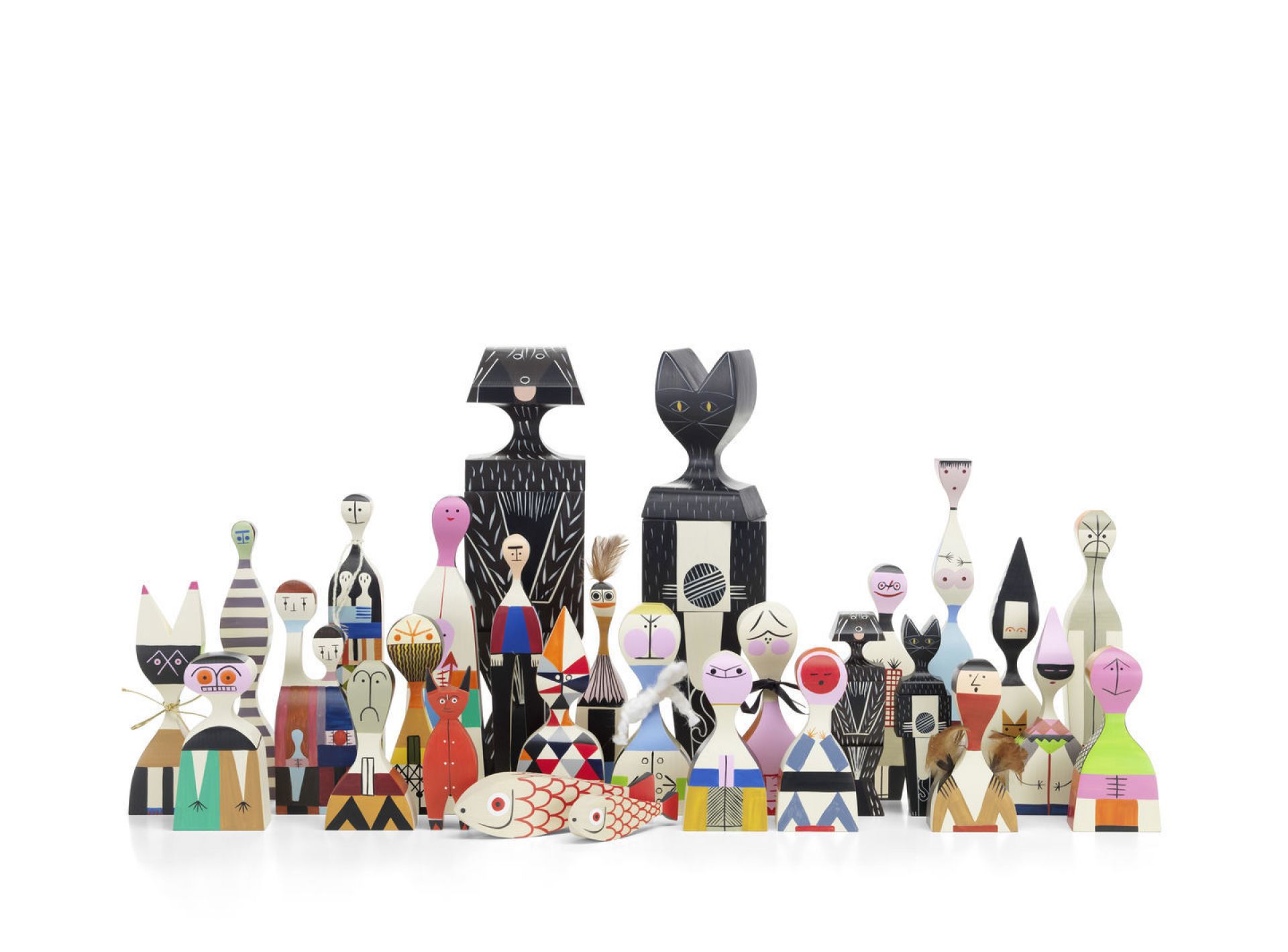 Wooden Dolls Wooden figure No 22 Vitra SINGLE PIECES