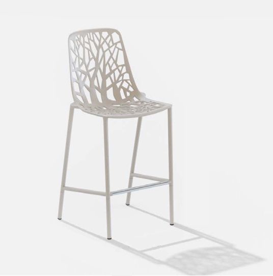 Forest Outdoor Bar Stool with High Backrest dark blue H 104 cm Fast