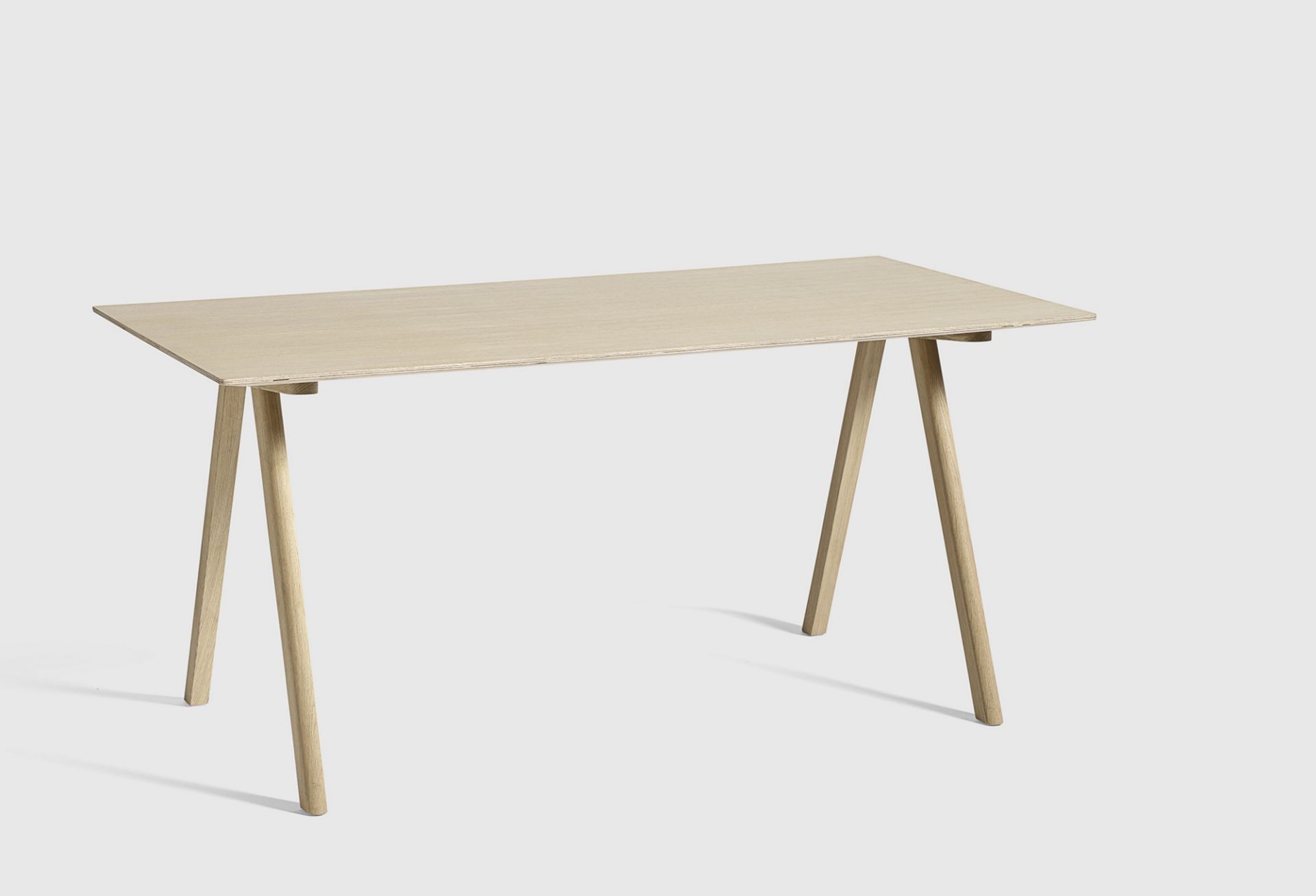 Copenhague Desk Table CPH 10 Hay Oak water-based lacquer / top linoleum off white MDF edge