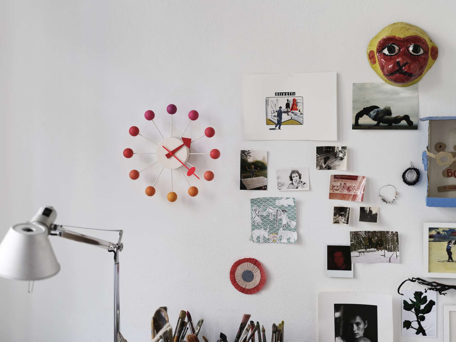 Ball Clock Wall Clock Sunset Vitra LIMITED EDITION 