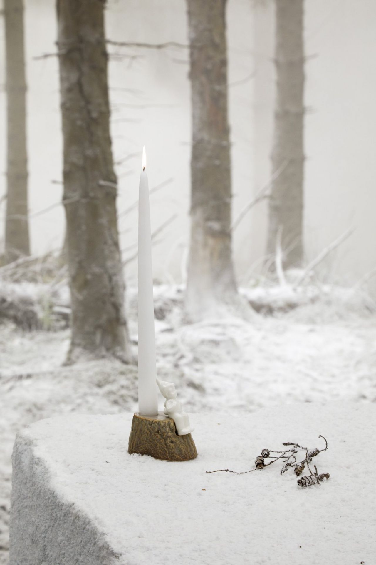 Christmas Tales Julerejse Candle Holder H 9,5 cm Kähler SINGLE PIECES