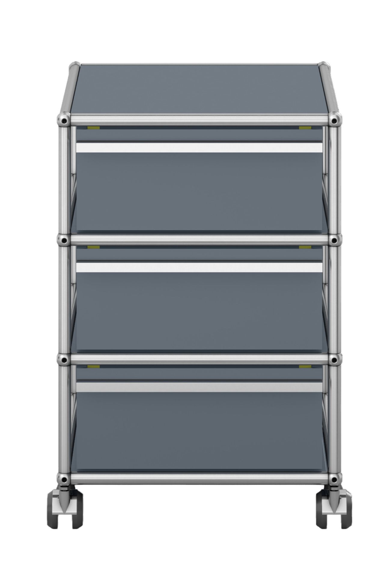 USM Haller Rollcontainer QUICK SHIP -mittelgrau