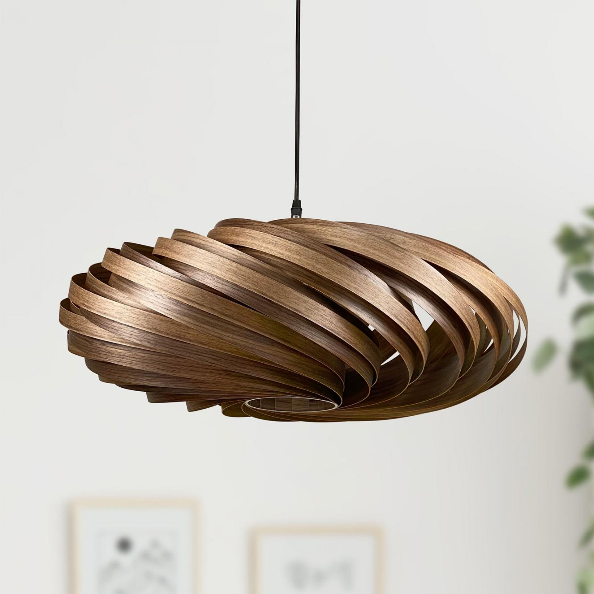 Veneria Pendant lamp Ø60 cm Walnut Gofurnit