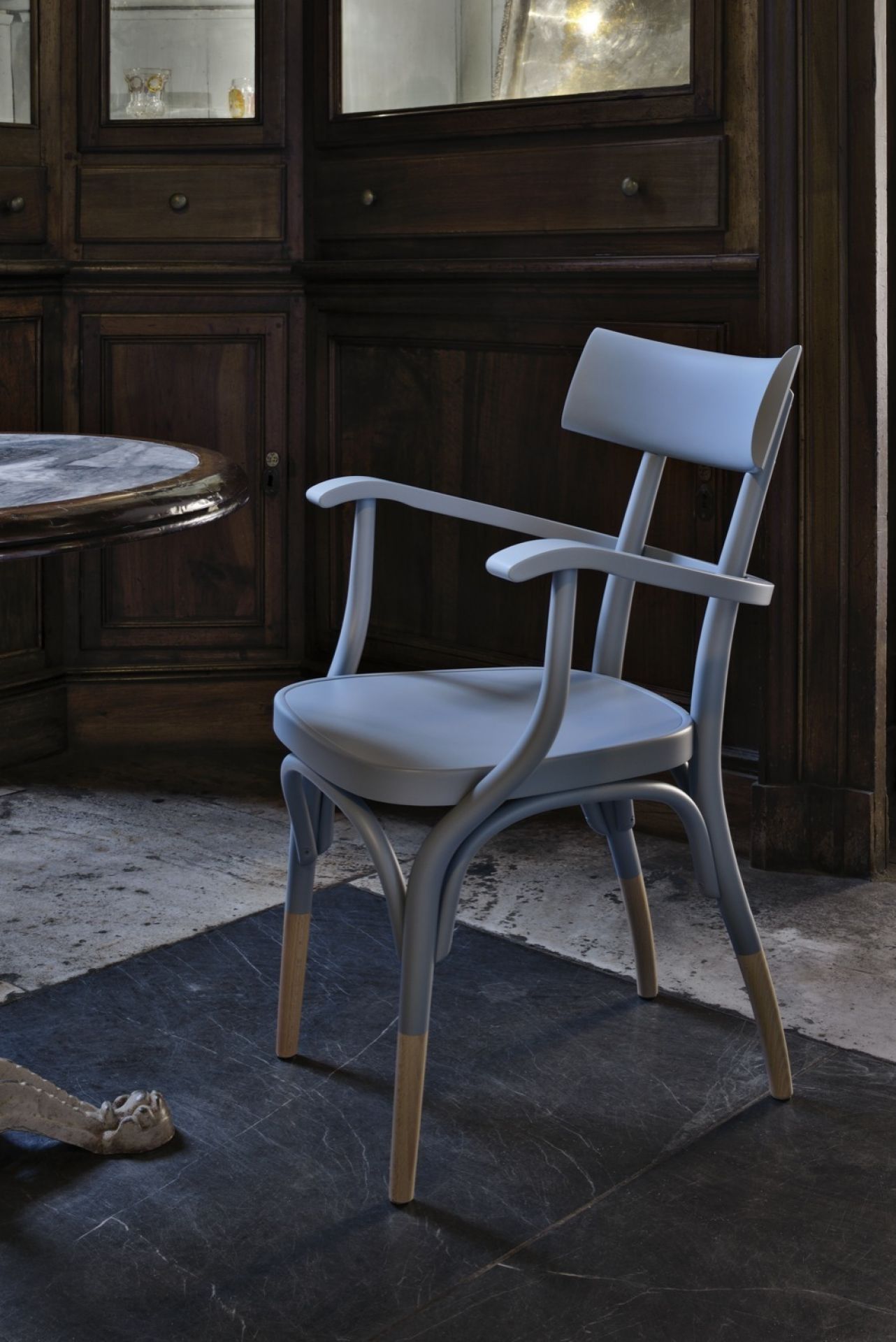 Czech Armchair Wiener GTV Design dark walnut