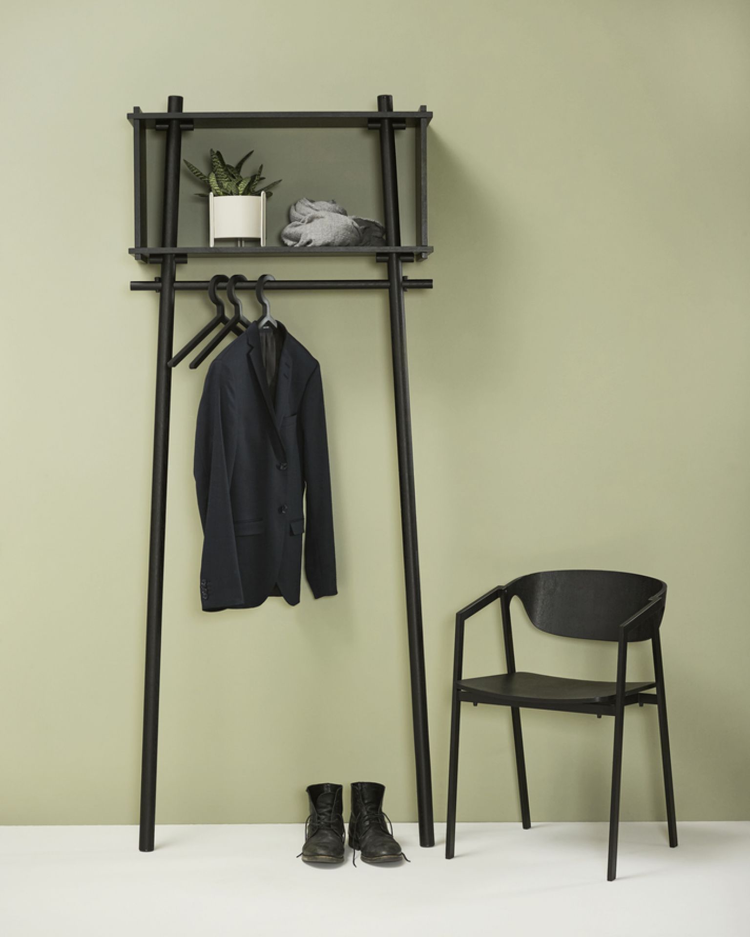 Töjbox Wardrobe Woud Wx80 cm oak black