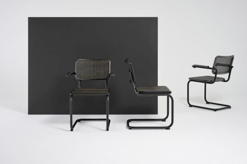 S 64 V Tubular steel classic cantilever chair Thonet
