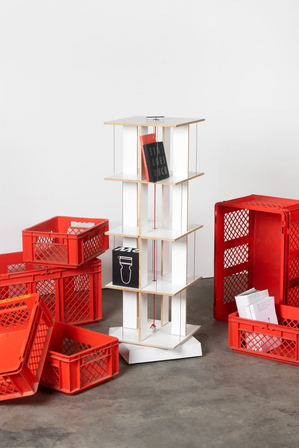 Buchstabler bookshelf, dvd-shelf Nils Holger Moormann
