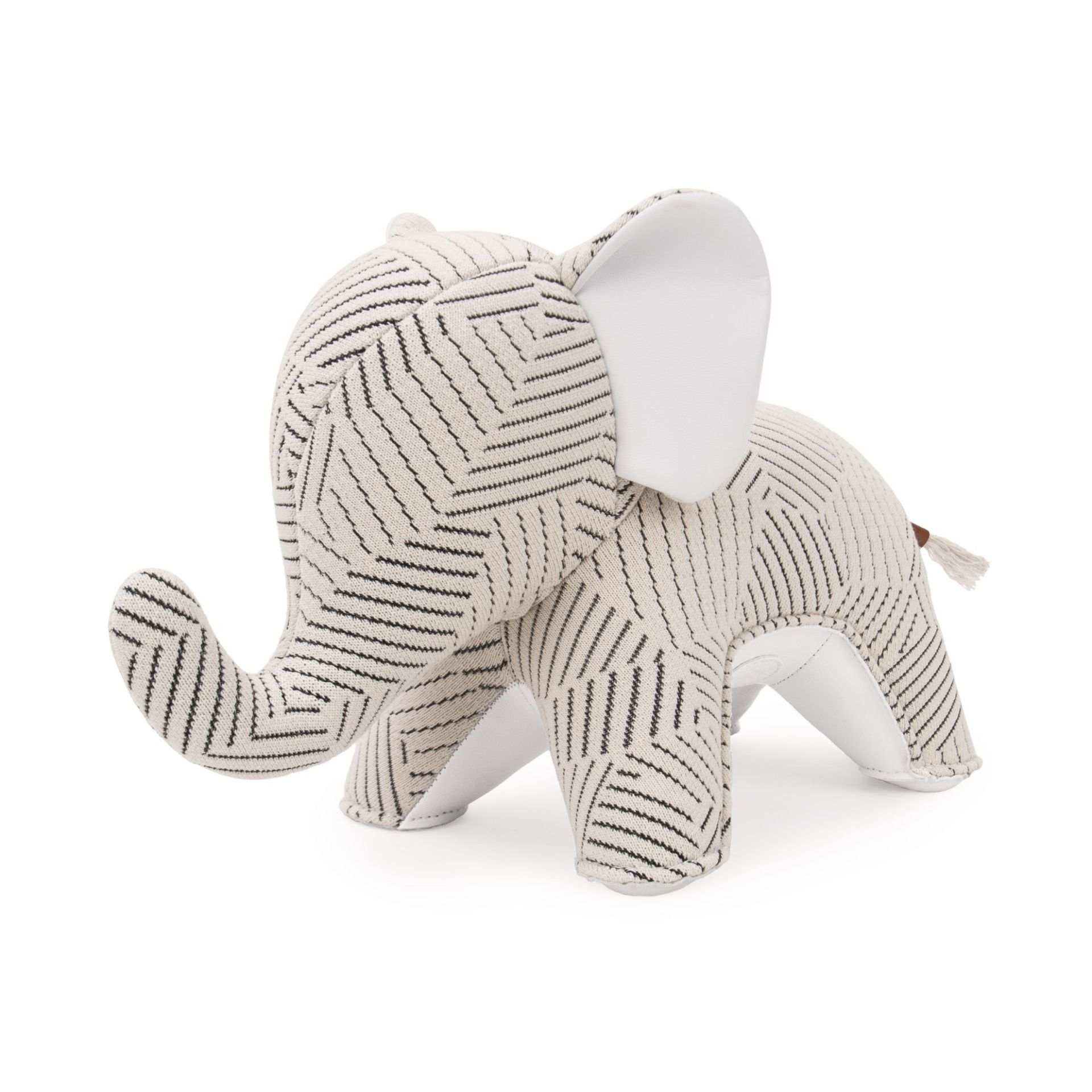 Bookend elephant Abby Razzle Dazzle white Züny x KVADRAT