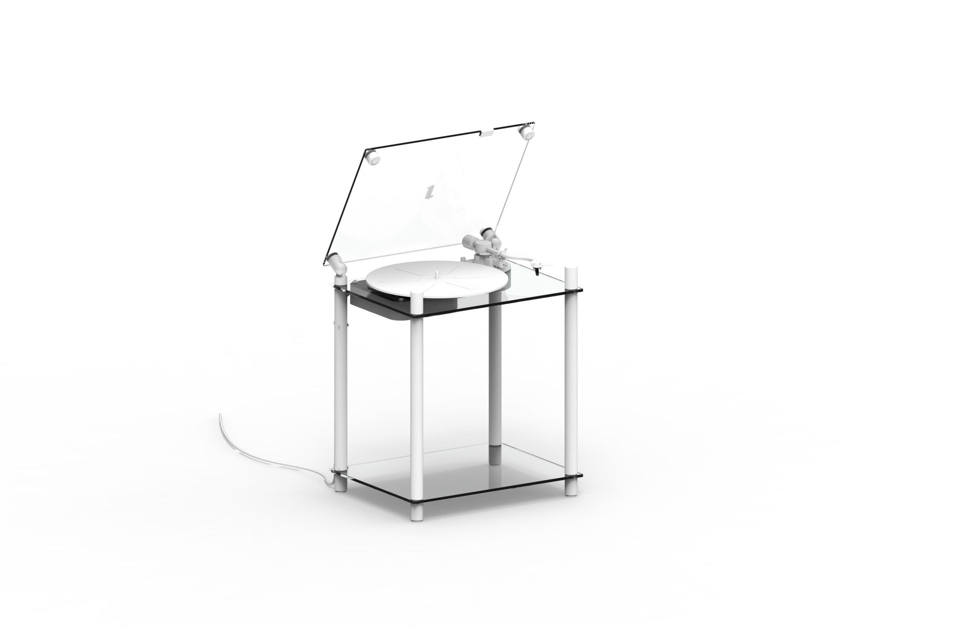 Transparent turntable Transparent