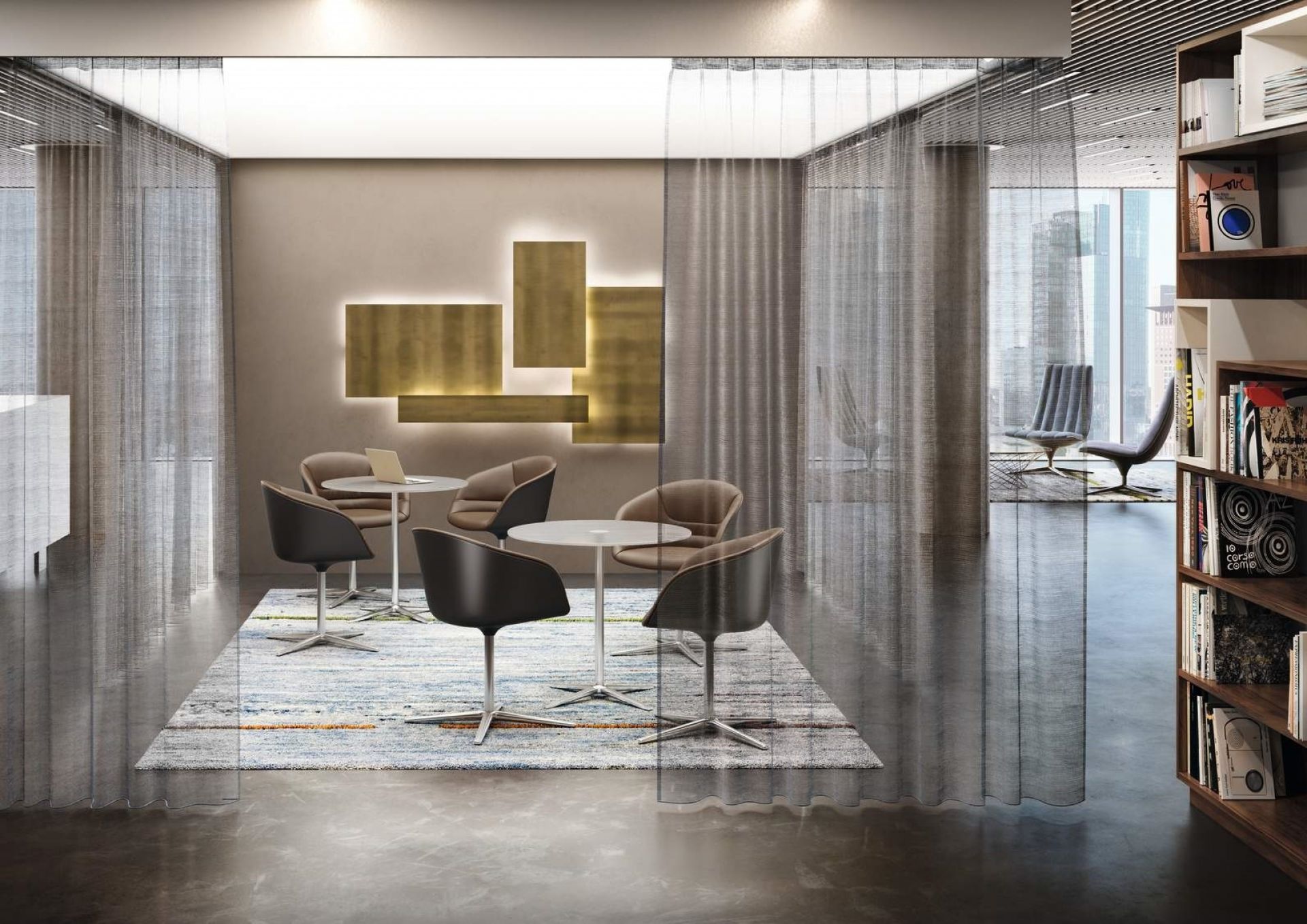 Kyo Armchair / Swivel chair Walter Knoll