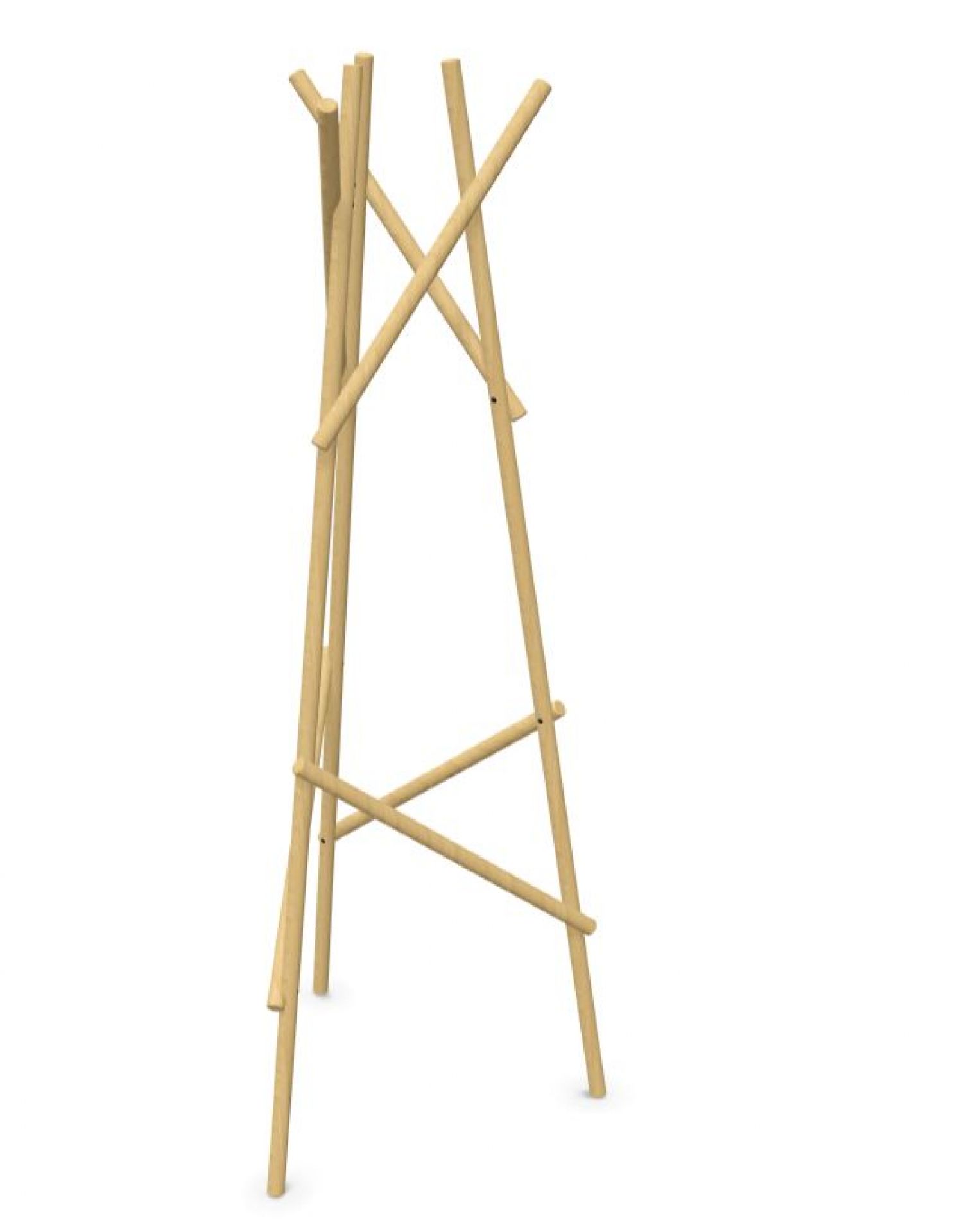 Kendo Coat Rack Oak Nature Cascando 