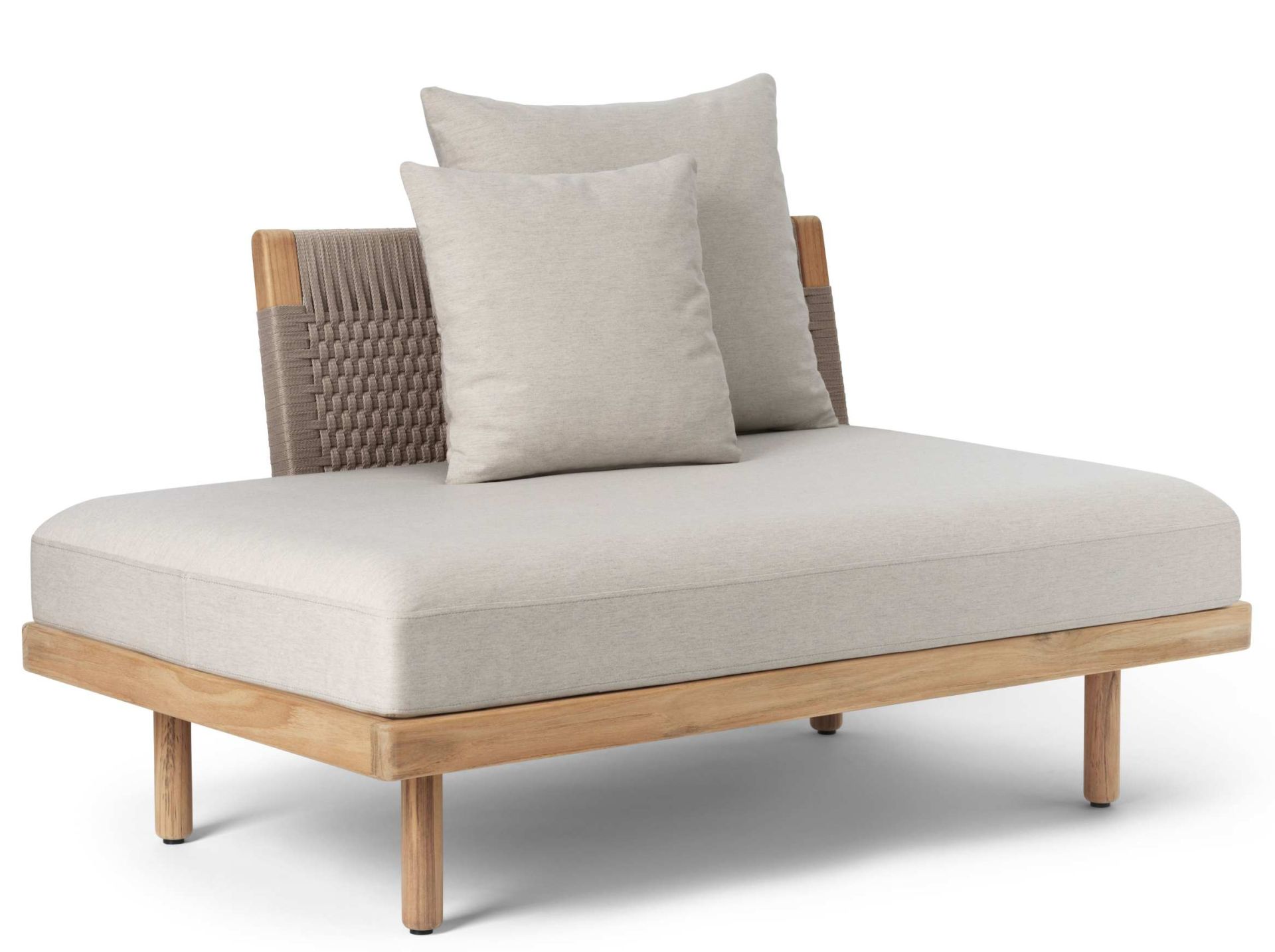 E520 Embrace Sofa Module with short backrest and side table Outdoor Carl Hansen & Søn 