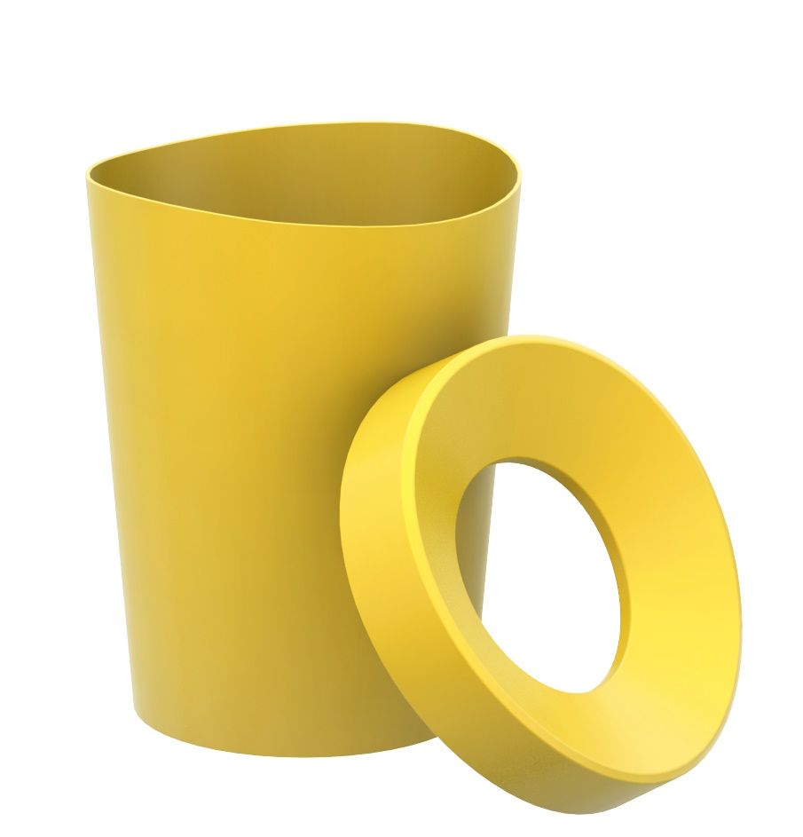 Happy Bin S Wastepaper Bin YELLOW Vitra SINGLE PIECES